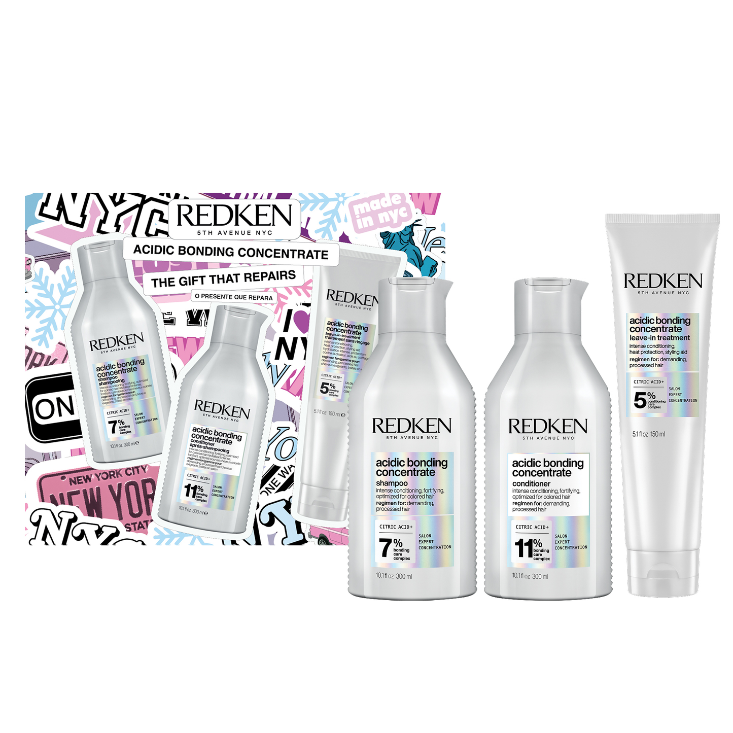 Redken Acidic Bonding Concentrate Holidays Coffret - Reparação Total | Jean Louis David