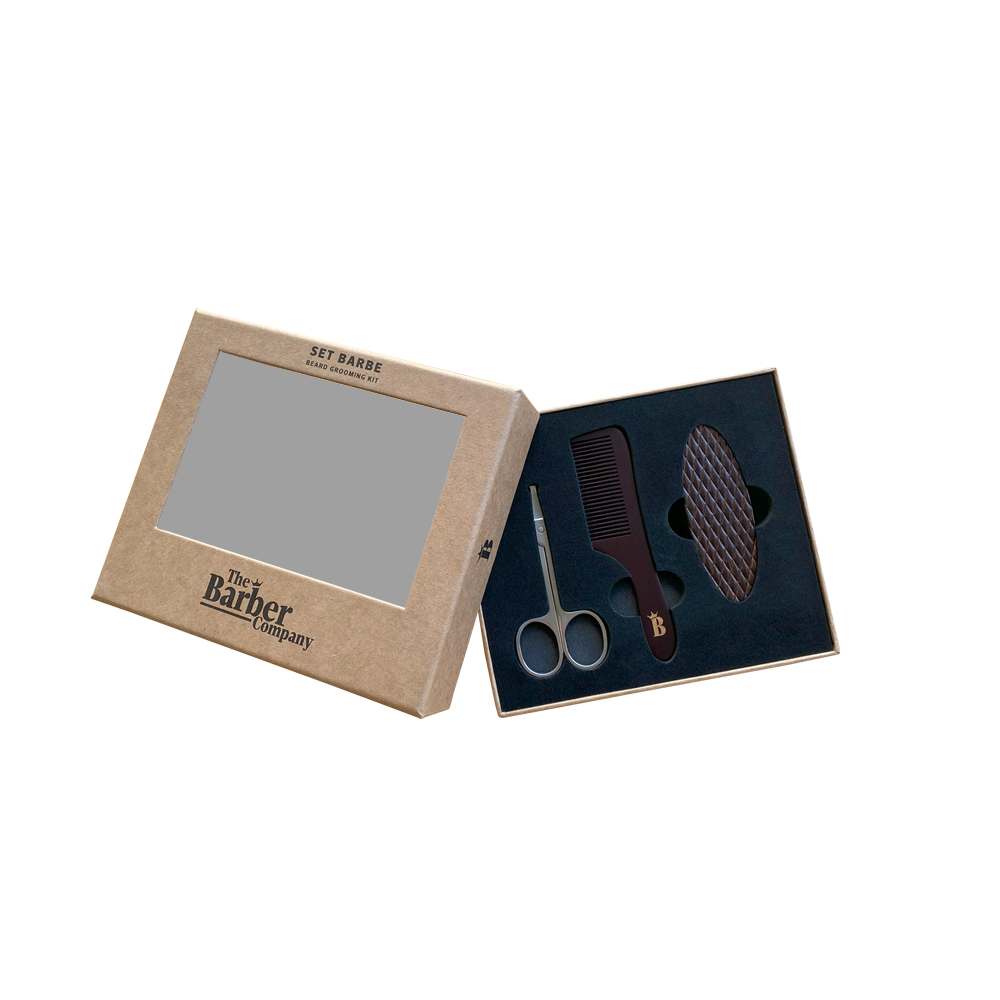 Tbc Conjunto Para Barba Escova Pente E Tesoura