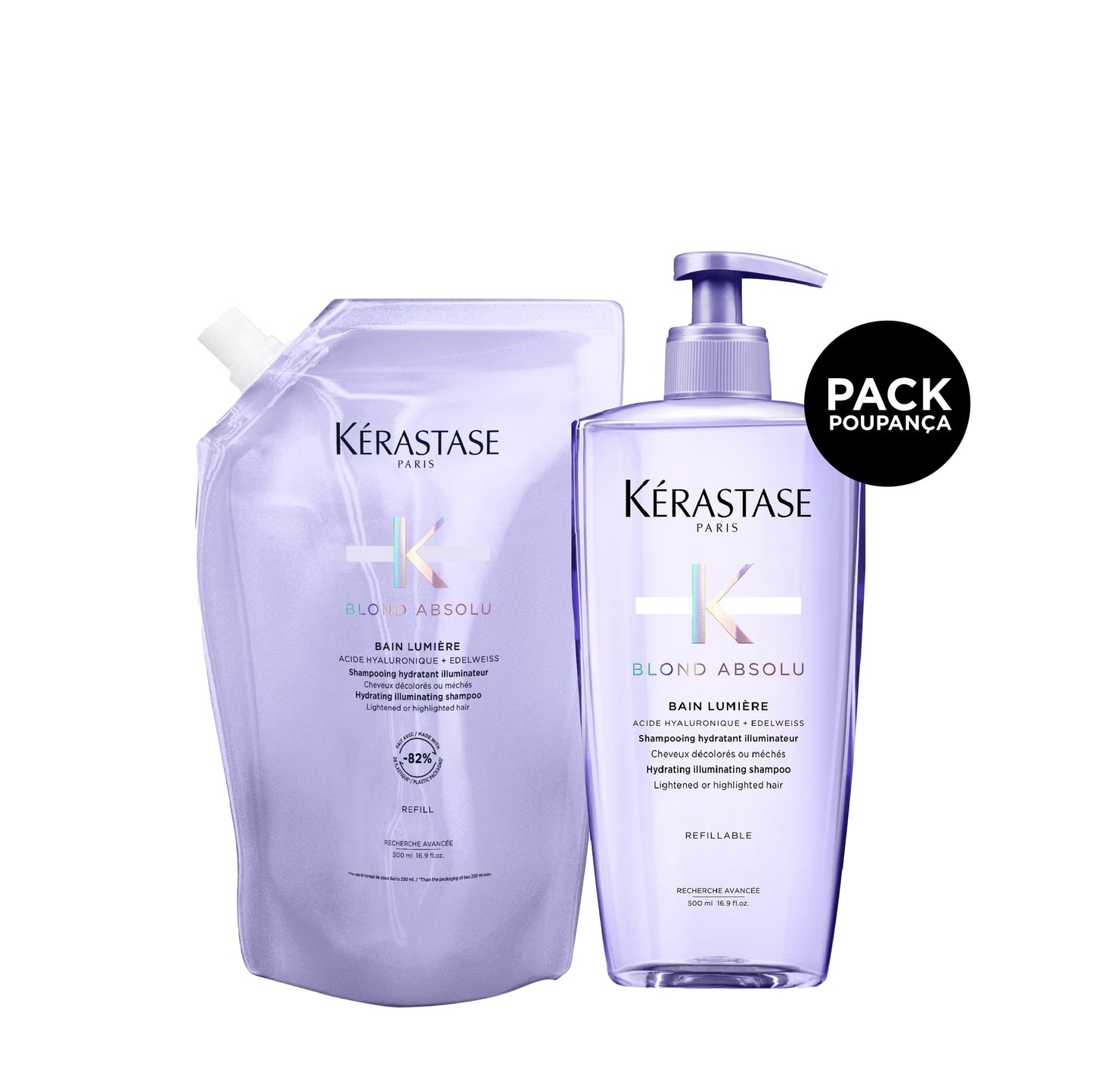 Kerastase Pack Blond Absolu Bain Lumiere 500ml Refill