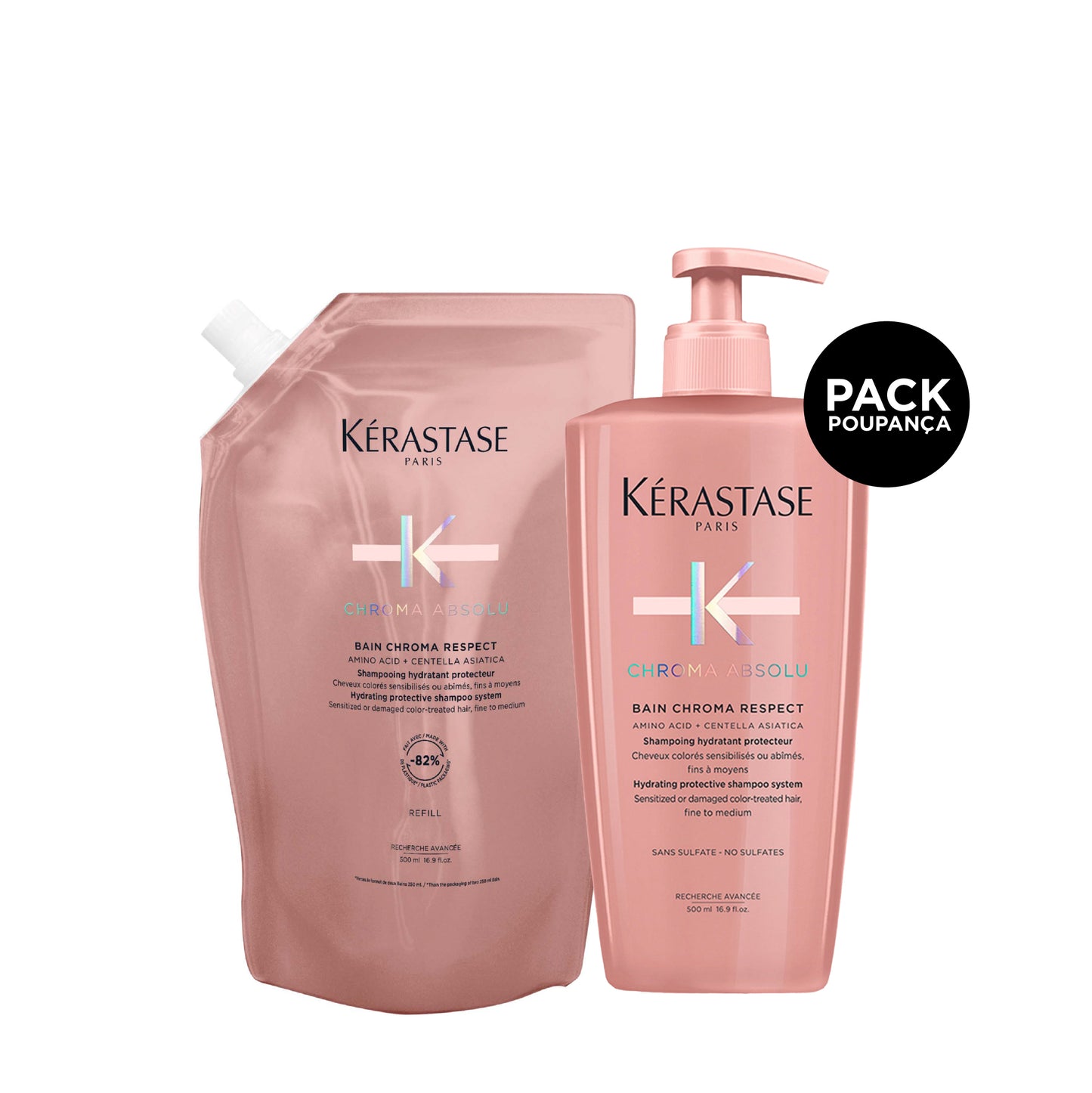 Kerastase Pack Chroma Abs Bain Respect 500ml Refill