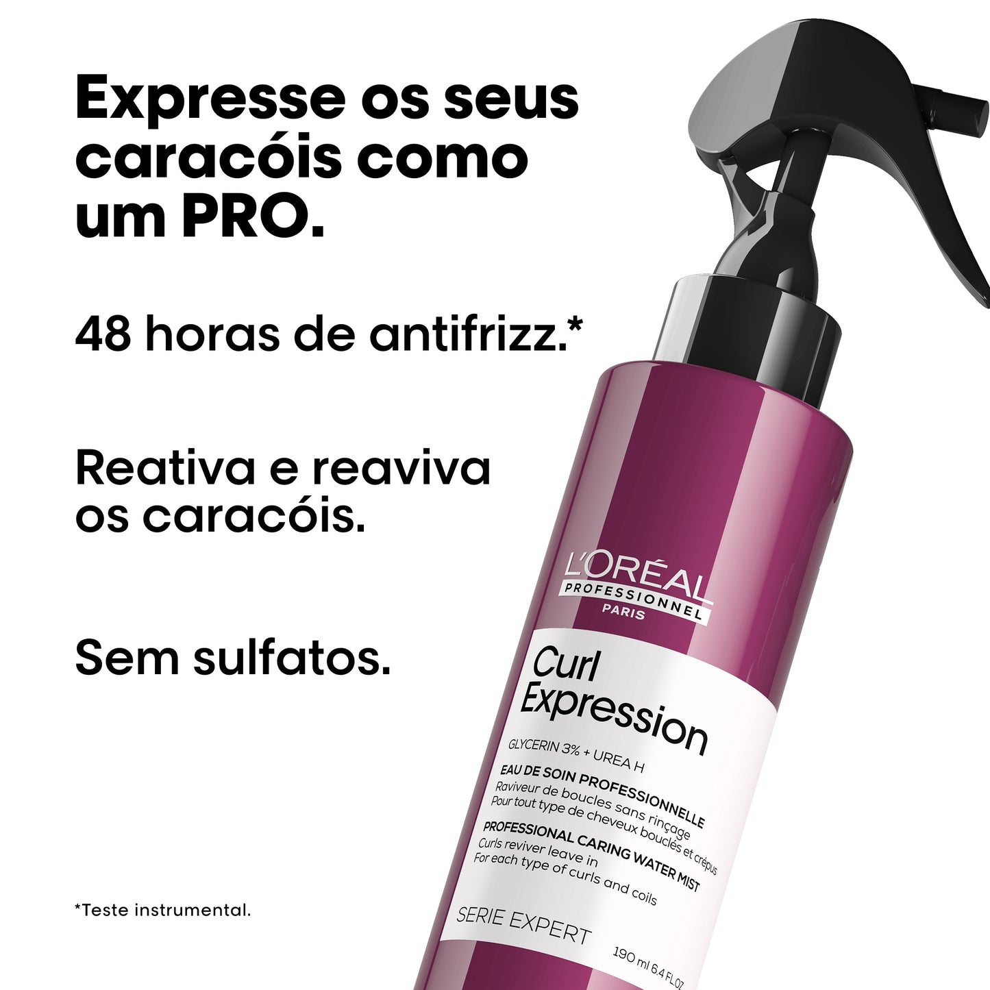 Curl Expression Agua Reativador De Caracois