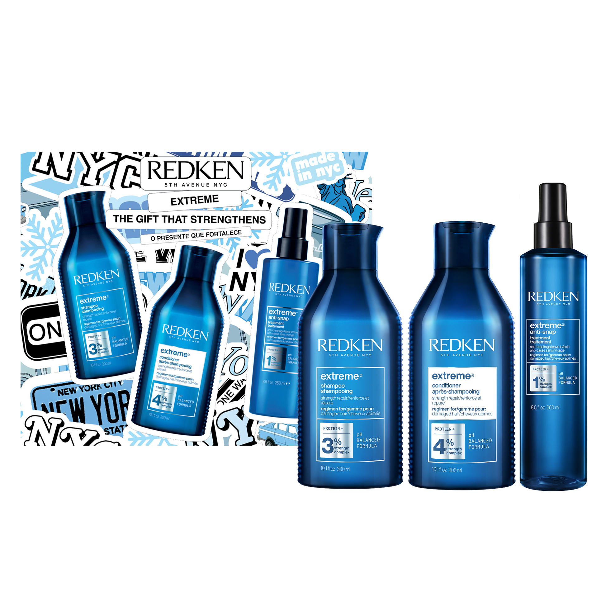 Redken Coffret Holidays Extreme - Champô, Condicionador e Anti-Snap | Jean Louis David