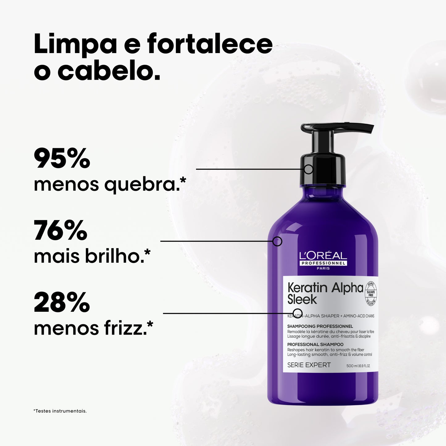 Champô Profissional Keratin Alpha Sleek