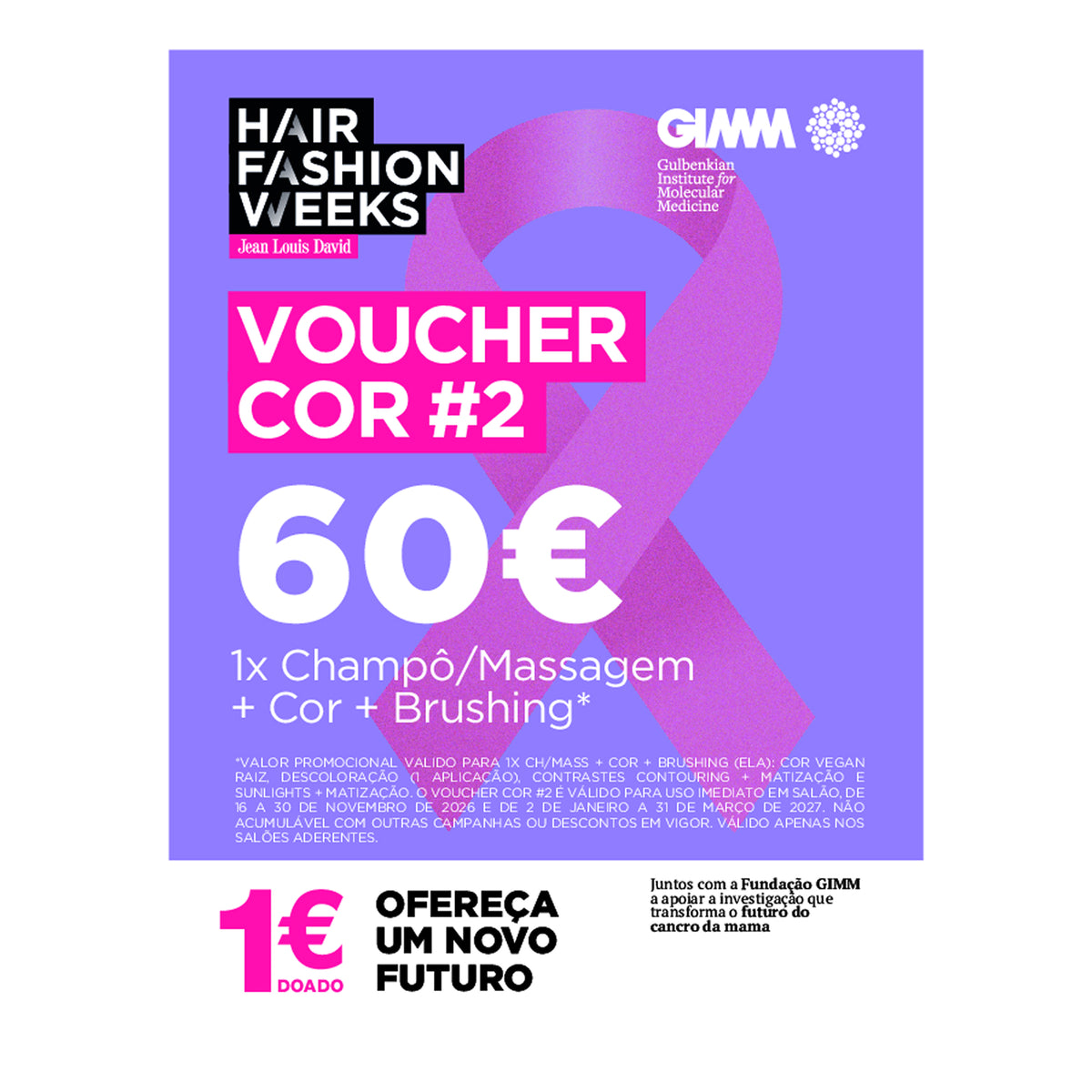 Hair Fashion Weeks Voucher Cor #2 + Brushing